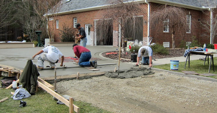 Finishing Stamped Concrete Finishing Stamped Concrete