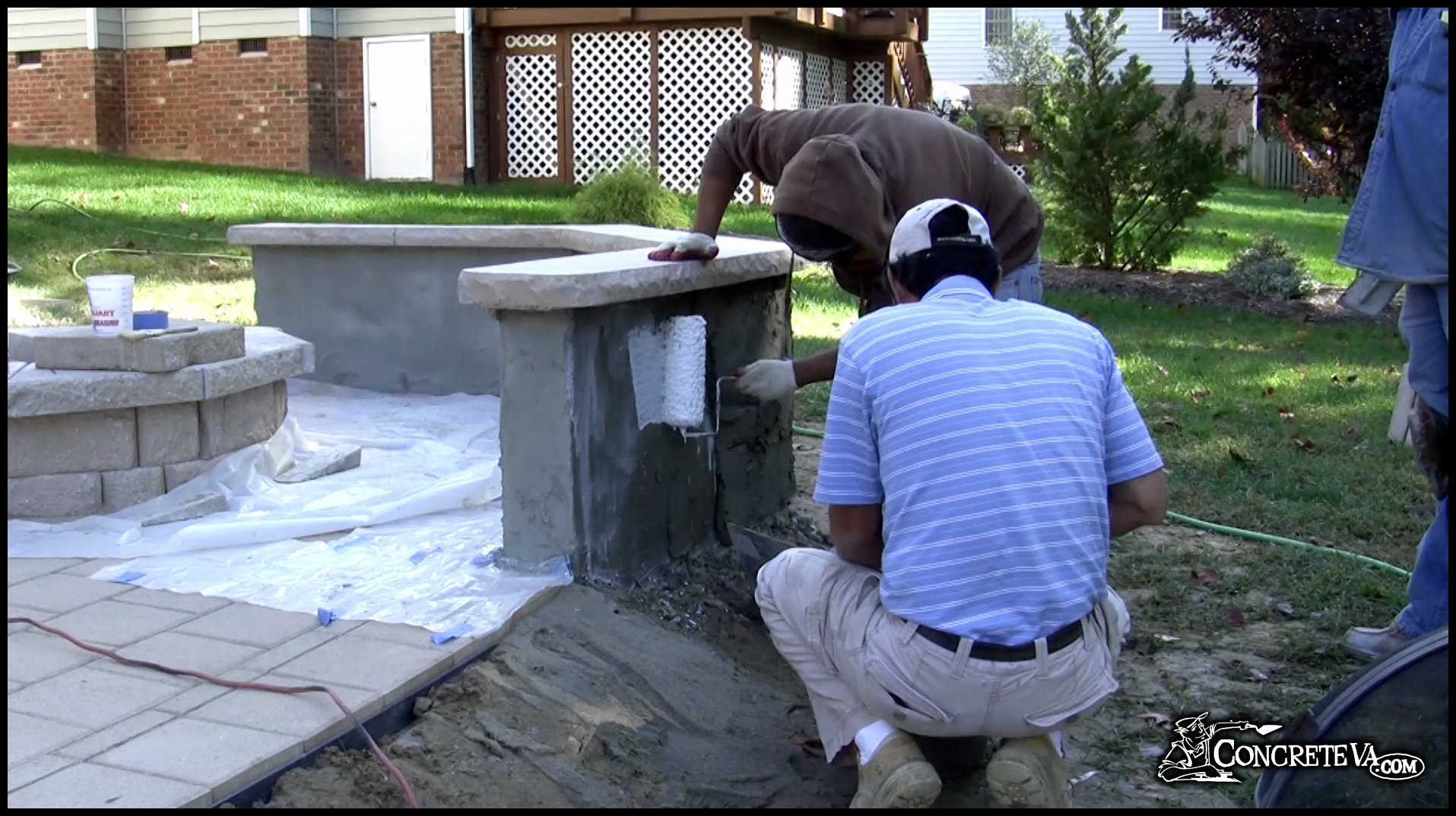 Stamped Concrete Concrete Sitting Wall Stamped Concre vrogue.co